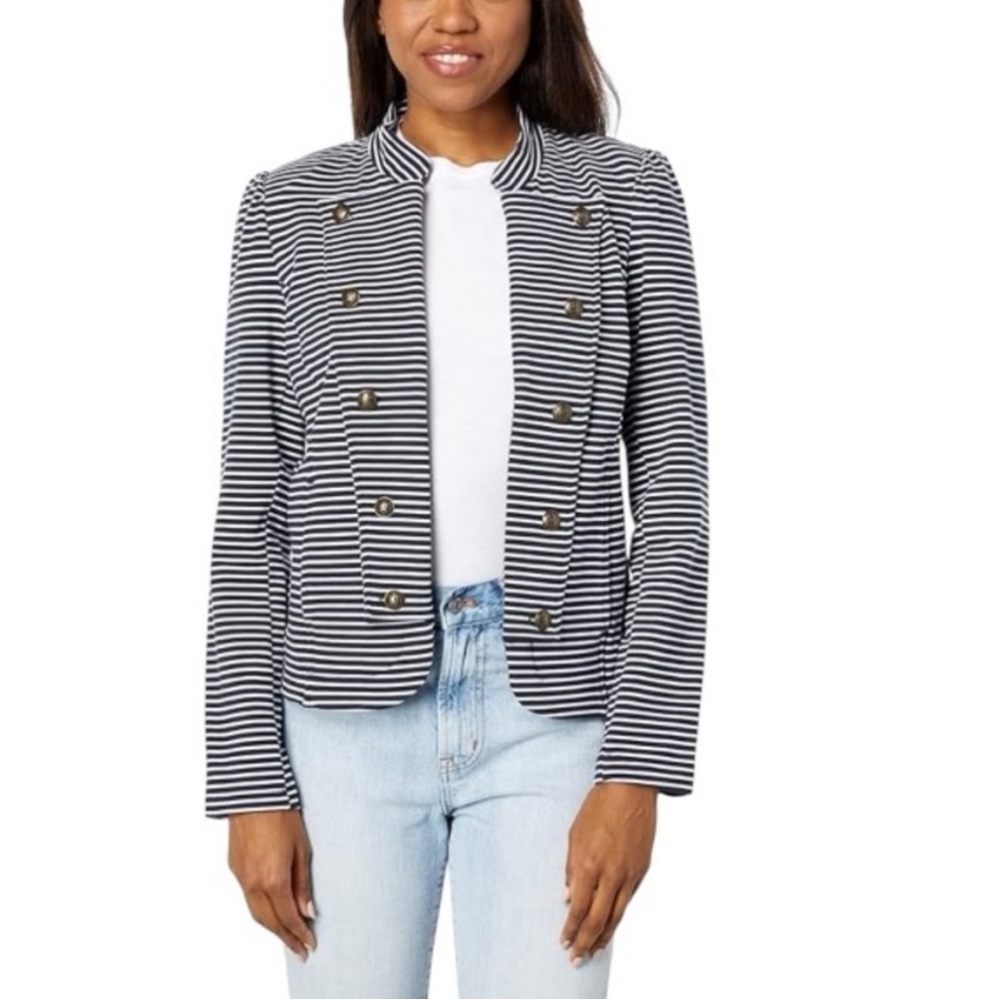 NWOT Tommy Hilfiger Band Striped Blazer Jacket Size Medium